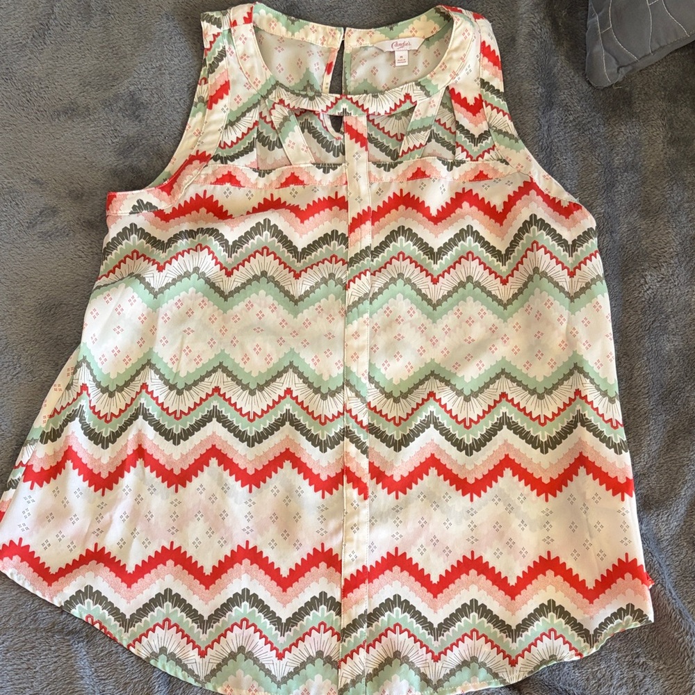 Candie's Multicolor Chevron Blouse